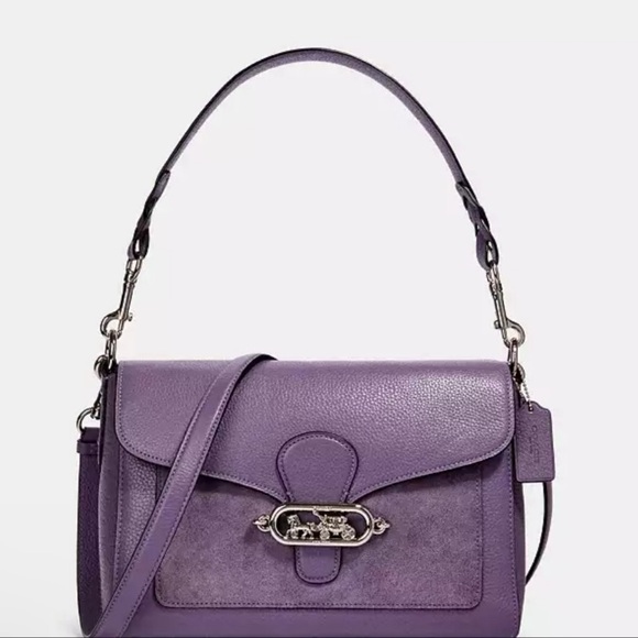 Coach Handbags - Coach Jade Suede/Leather Messenger bag EUC